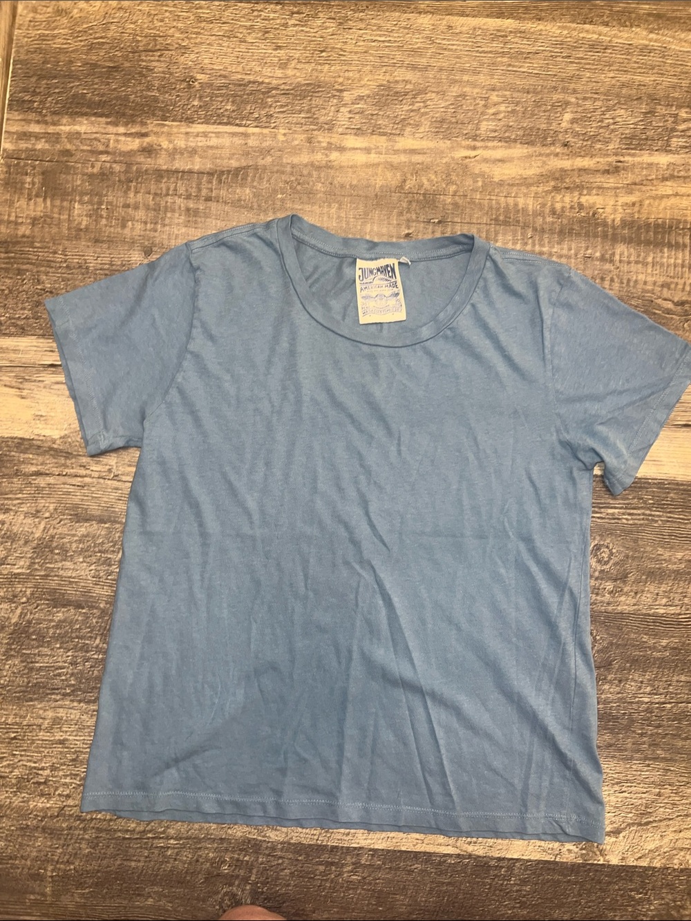 Jungmaven Baby Blue Hemp Cotton Classic Tee T-Shirt M